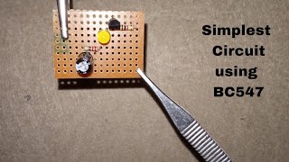 How to make simple LED blinking with BC547? / Easiest electronic project for beginners