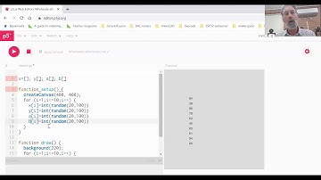 p5js video #9 arrays to draw shapes