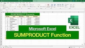 How to use SUMPRODUCT in Microsoft Excel | SUMPRODUCT Function in Excel