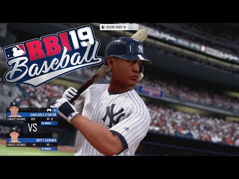 RBI Baseball 19 Gameplay - All New York Yankees Home Run Derby At Yankee Stadium (PS4 Pro)