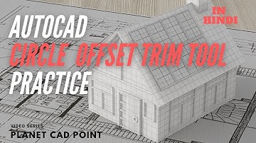 AutoCAD 2020 Circle trim offset  Practice