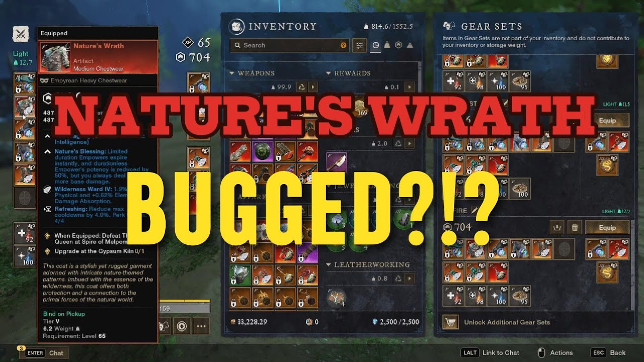 NATURE'S WRATH - BUGGED WHEN USING BLUNDERBUSS(NO DMG AFTER SKILL)