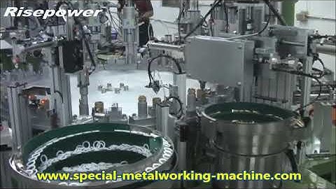 16 station ball valve assembly machine