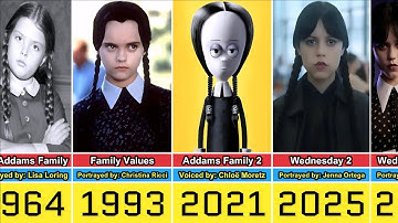 Wednesday Addams Transformation From 1964 to 2025