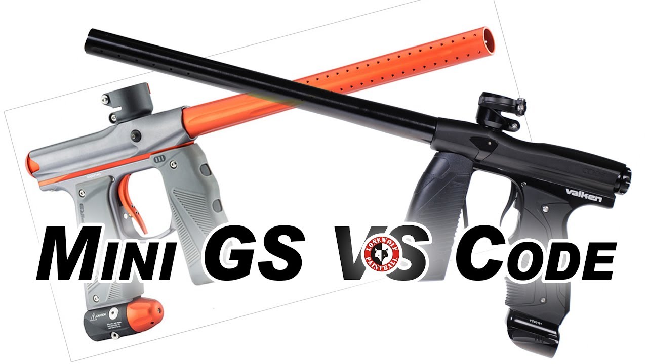 Valken Code vs Empire Mini GS Marker Comparison Lone Wolf Paintball