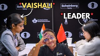 R. Vaishali takes on the leader Tan Zhongyi | FIDE Candidates 2024