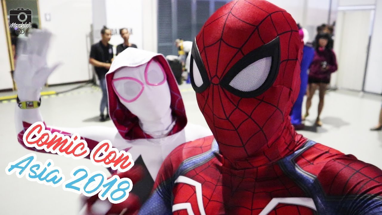 Having Fun at Comic-Con Asia 2018 | Spider-Man & Spider-Gwen | Mashler