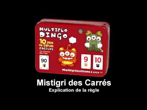 Multiplo Dingo : Mistigri des carrés  (explication de la règle)