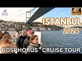 Istanbul bosphorus cruise tour  exploring the magnificent landmarks  february 23th 2024  4k u.
