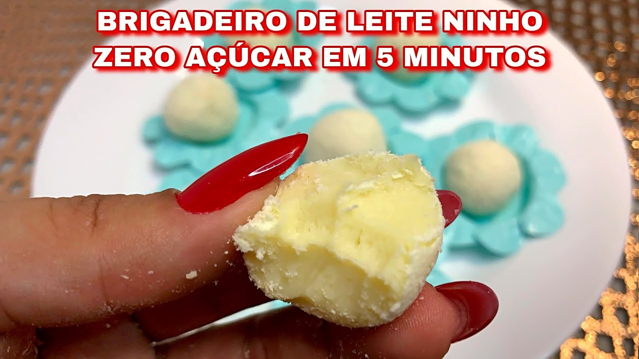 BRIGADEIRO FIT DE LEITE NINHO - ZERO AÇÚCAR E NÃO VAI AO FOGO - Seca Fran