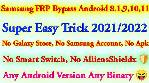 Samsung FRP Bypass New Method 2021/2022 Super Easy 😁 Android 8.1,9,10 All Latest Security Patch Done