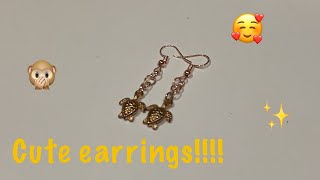 Awesome turtle earrings tutorial | Queen Jewellers 👑