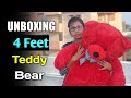 Unboxing 4 Feet Teddy Bear | Valentine Giant Teddy Bear Unboxing | Best Valentine Gift For Her