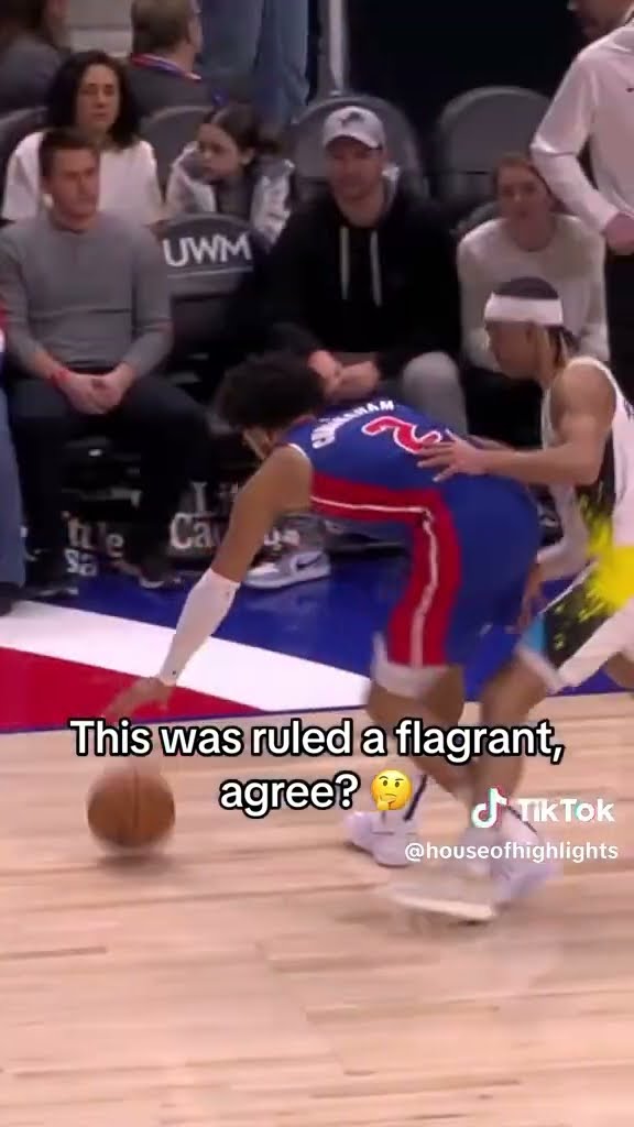 This was ruled a flagrant #hoodnews #NBA #basketball #sports #detroitpistons #omg #how #wow #referee