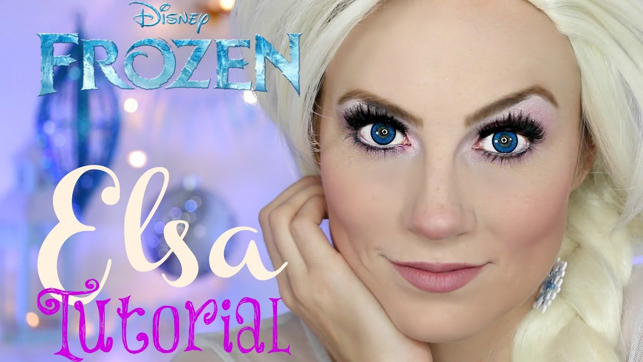 Disneys Frozen Elsa Makeup Tutorial Angela Lanter YouTube