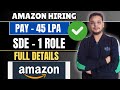 Amazon SDE-1 Hiring Process | Amazon SDE-1 Online Assessment | Coding Questions | Interviews