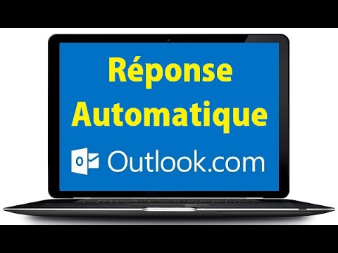 Activer message d’absence sur outlook.com (hotmail)