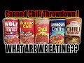 Canned Chili Throwdown! ­ Who Has The Best Chili? - WHAT ARE WE EATING?? - The Wolfe Pit