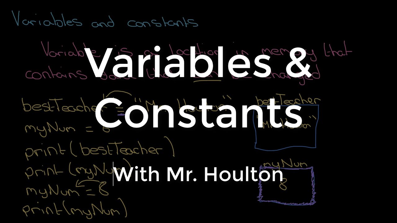 Variables constants. Constant and variable.