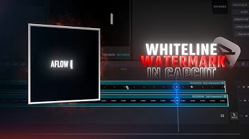 Smooth Whiteline Watermark Animation ||  CAPCUT PC TUTORIAL