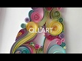 QllArt | Quilling letter without outlines | Квиллинг букву без контура