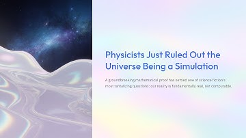 Physicists Just Ruled Out the Universe Being a Simulation