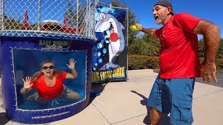 Last To Get DUNKED WINS! (Extreme Dunk Tank Challenge!)