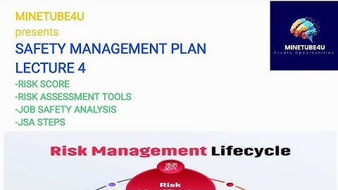 SAFETY MANAGEMENT PLAN P4|RISK SCORE|RISK ASSESMENT TOOLS|JOB SAFETY ANALYSIS(JSA)|GATE 2025|DGMS