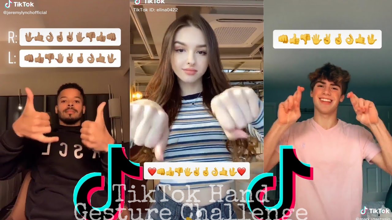 Tiktok Hand Gesture Challenge Compilation 👍👌 Youtube