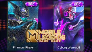 Roger Cyborg Werewolf Skin VS Phantom Pirate Skin MLBB