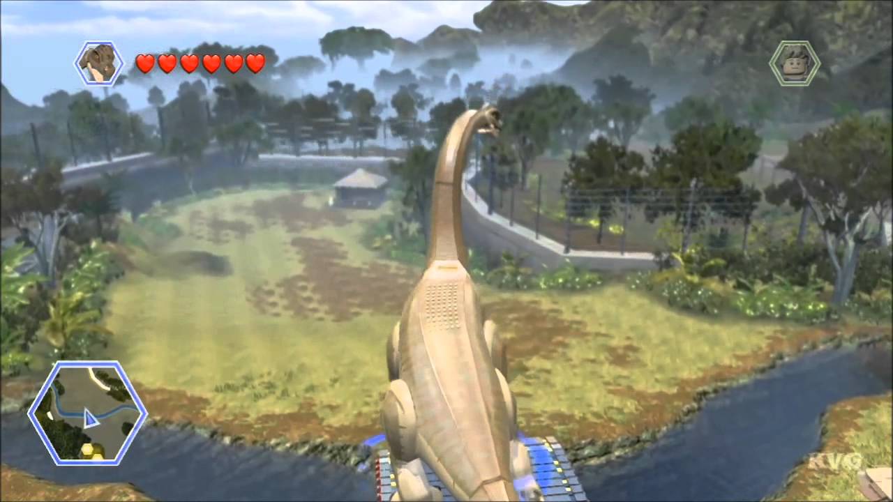 LEGO Jurassic World - Velociraptor Free Roam Gameplay [HD] 