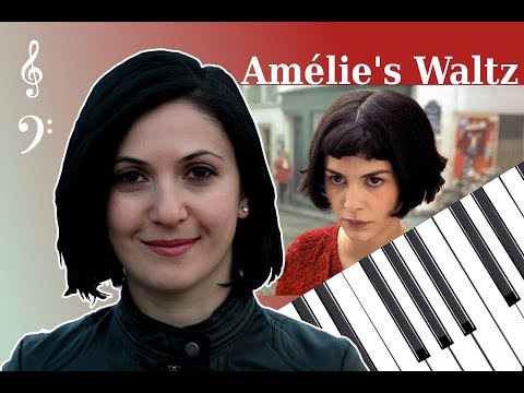 Amélie's Waltz by Yann Tiersen Piano cover/tutorial with free sheets \"ამელი\" ვიდეო-გაკვეთილი