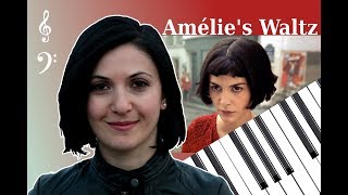 Amélie's Waltz by Yann Tiersen Piano cover/tutorial with free sheets "ამელი" ვიდეო-გაკვეთილი chords