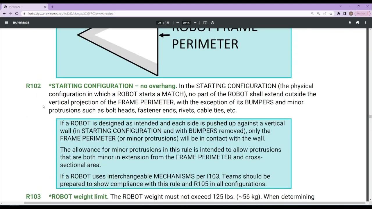 FRC 2022 Robot Rules Overview YouTube