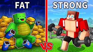 Fat Mikey Vs Strong Jj Battle - Minecraft Maizen Animations