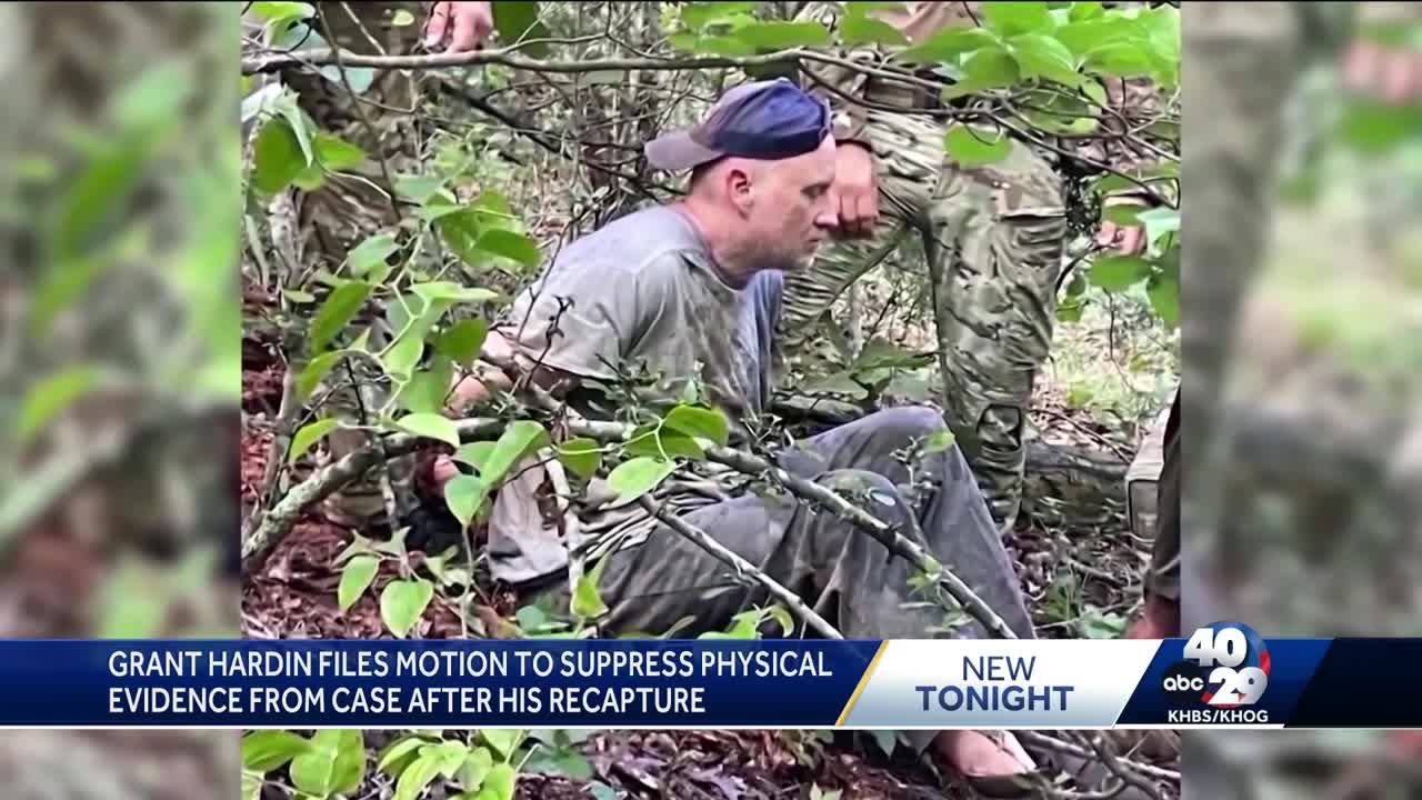 Grant Hardin's attorneys asks judge to suppress statements in escape trial