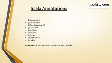 Scala Tutorials - Day 30 | Scala Annotations