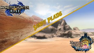 Remade Sandy Plains! MHRise & MH3U Comparison