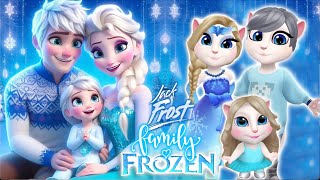 My talking Angela 2 | Elsa and Jack Frost | Frozen | Family | cosplay