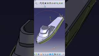 BOAT CAD MODEL #cad #shotsfeed #shortvideo #boat