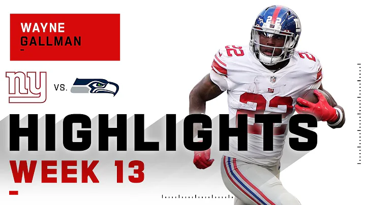 Wayne Gallman's Back Hurts After Carrying Giants to Victory | NFL 2020 Highlights