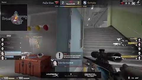 karrigan wins the force buy with a triple kill Nuke