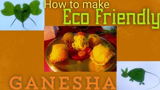 How to make eco friendly Ganesha I Ganesha with bio degradable material I Eco friendly Ganpati I 20