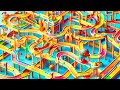 Marble Run 🖍️🎨🖌️ “Artful Echoes 🎨 Marble’s Creative Journey” Race ASMR