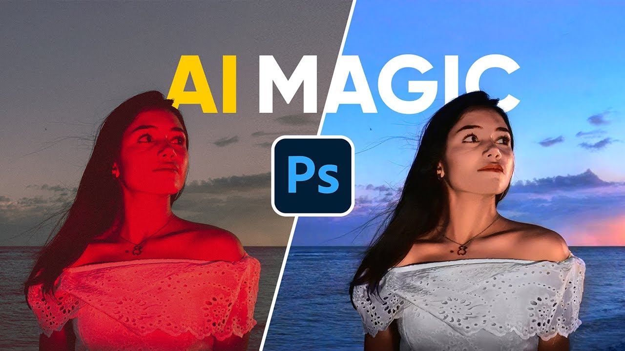 Remove Color Lights EASY: Photoshop + AI