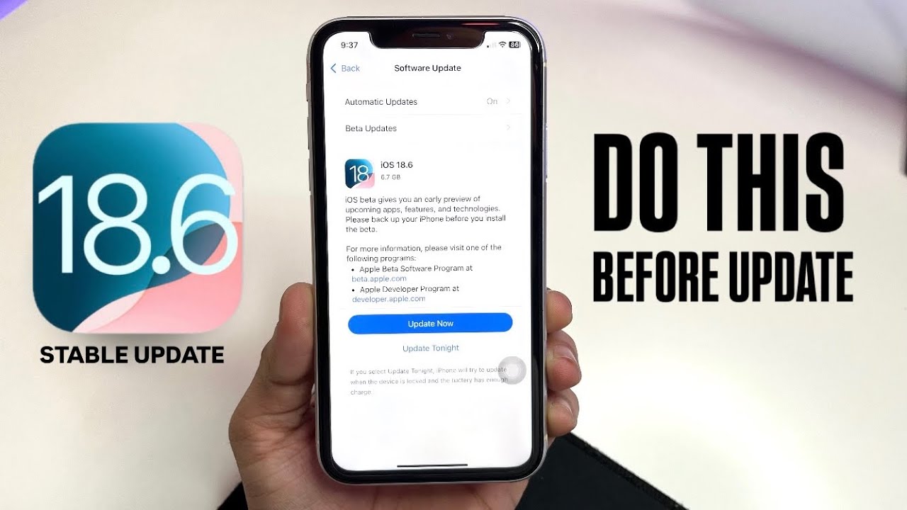 iOS 18.6 Stable Update - Do This Before Update your iPhone - YouTube