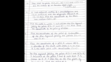 Coordinate geometry most important question class 10 cbse maths #class10 #short