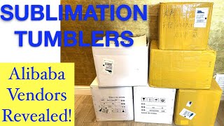 Unboxing Alibaba Bulk Sublimation Tumblers for Small Business Etsy Shop | Vendors Revealed