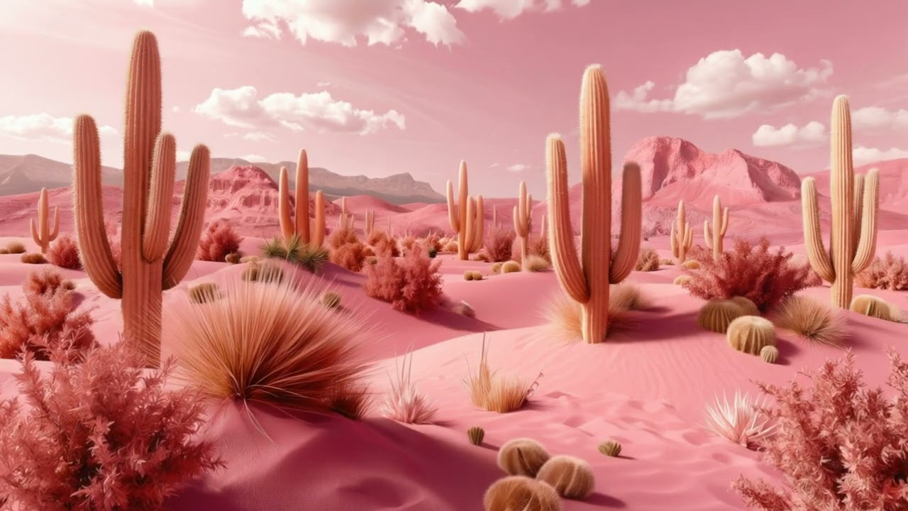 TV ART LOFI – Pink Mirage Calm 🌅