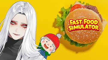 【Fast Food Simulator】もしも渡戸リーとDr.ギガがハンバーガーショップ店員になってたら【KYS x ぺこP】